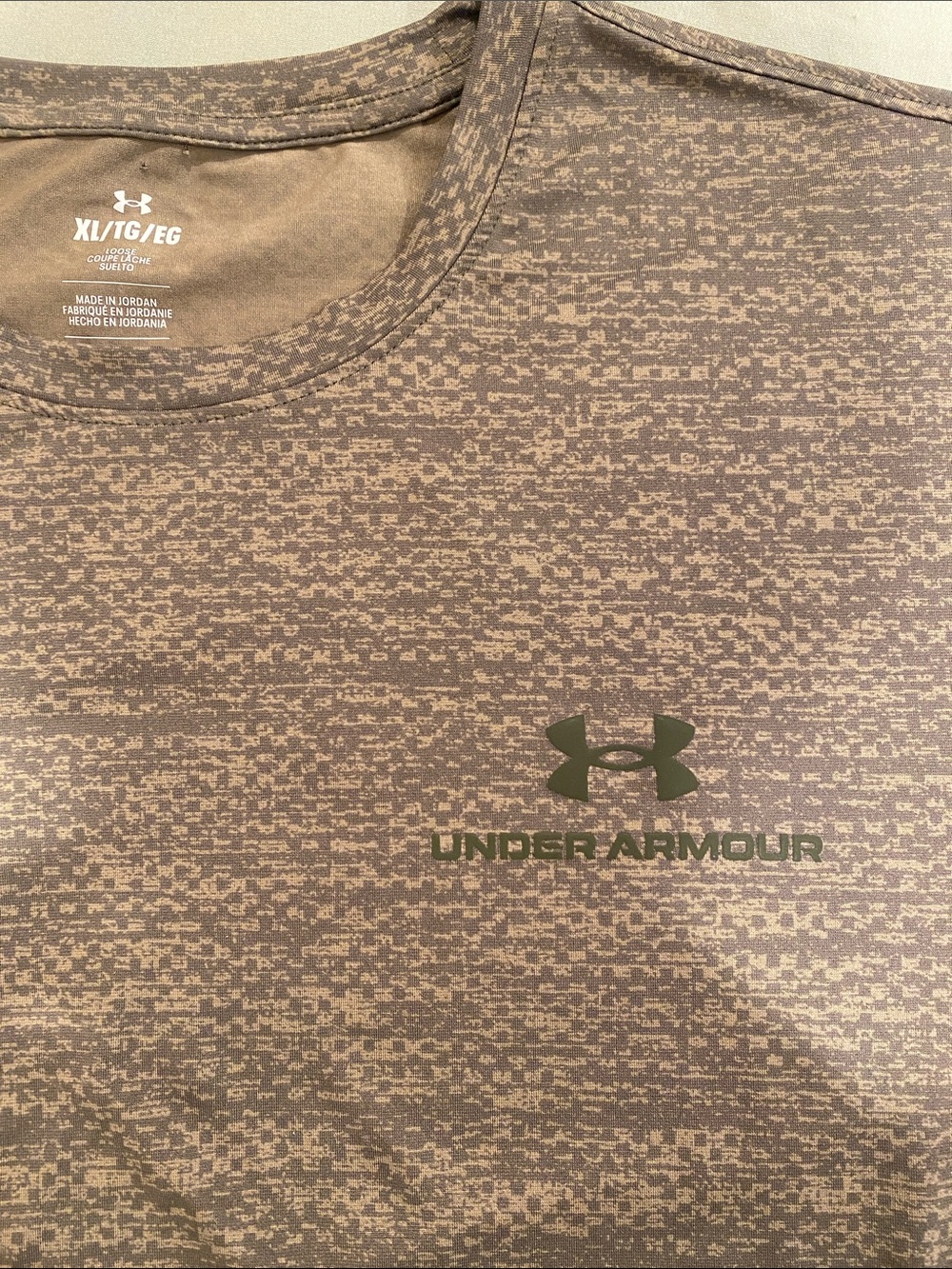 Under Armour Men’s Short Sleeve Performance Tee - Olive Green Heather - Picture 4 of 8